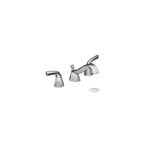Chrome Two-Handle Bathroom Faucet